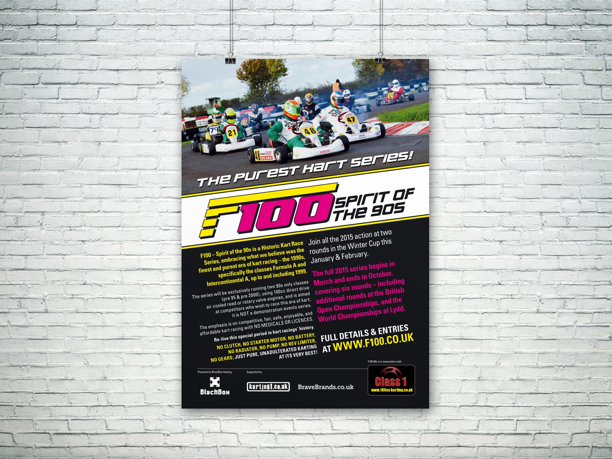 F100 Spirit of the 90s event poster