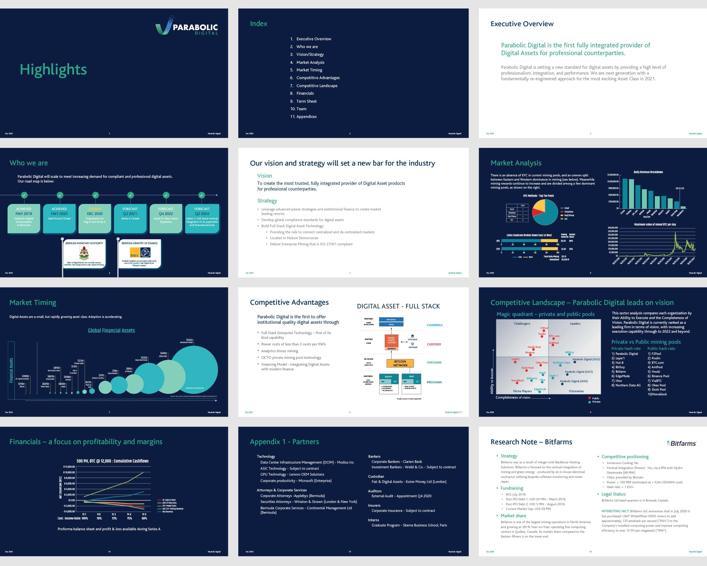 Parabolic Digital Business Presentation