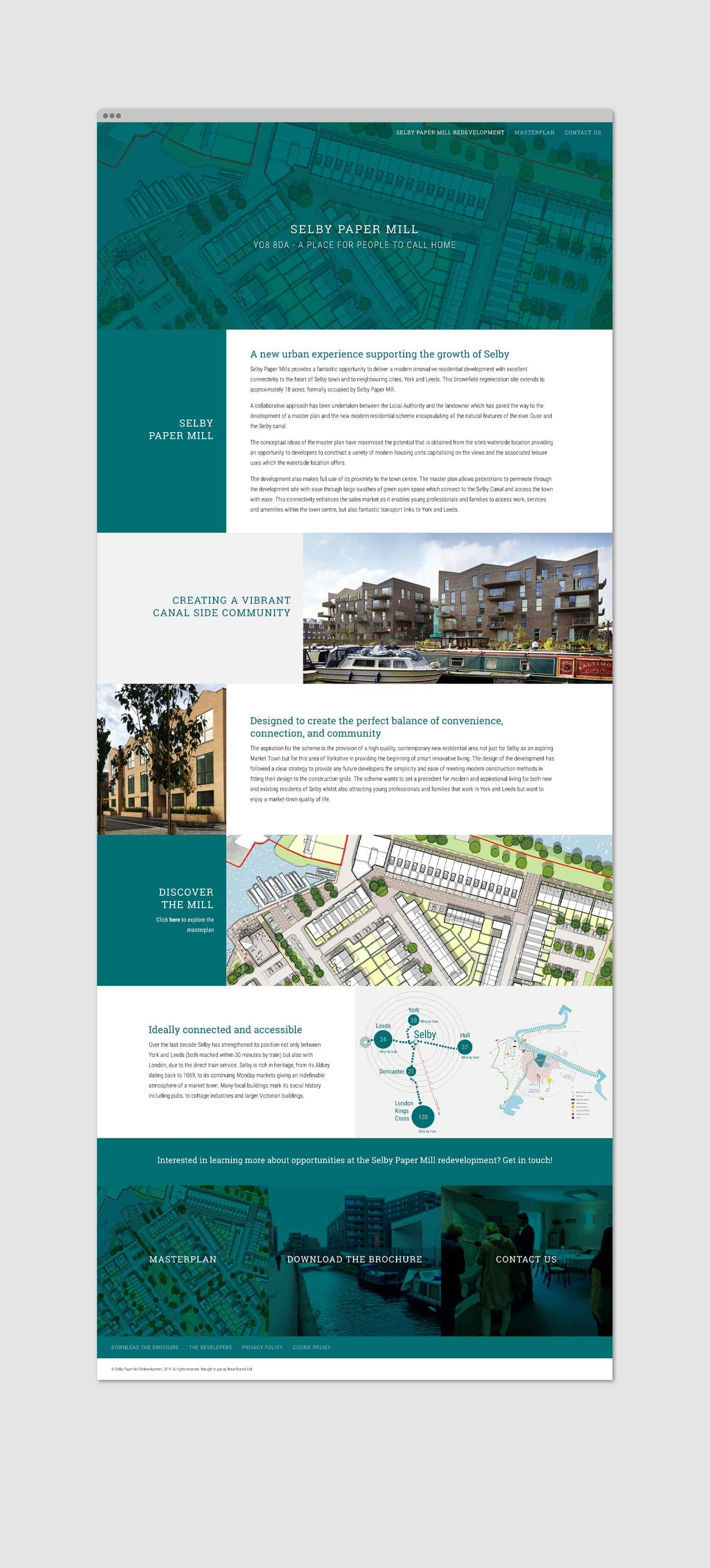 Selby Paper Mill masterplan website