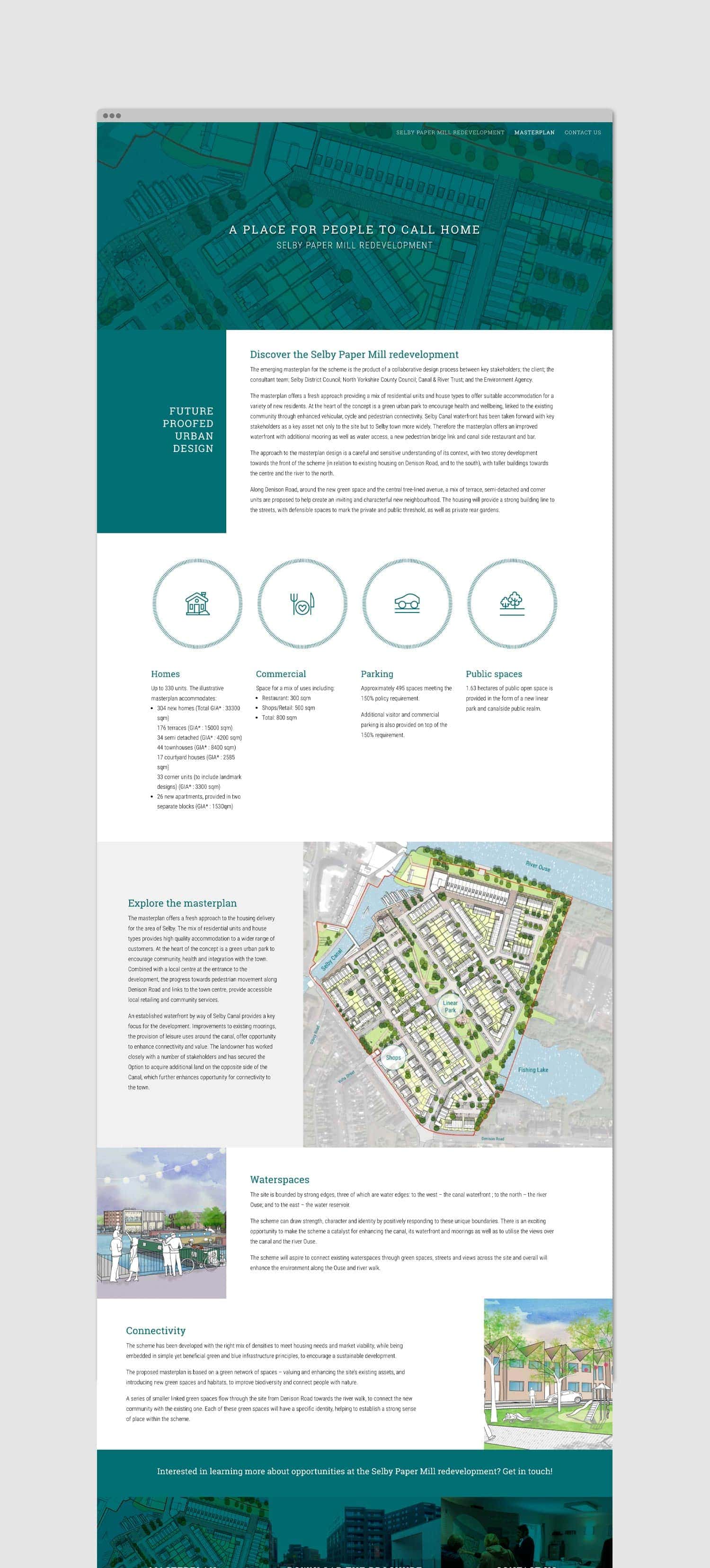Selby Paper Mill masterplan website