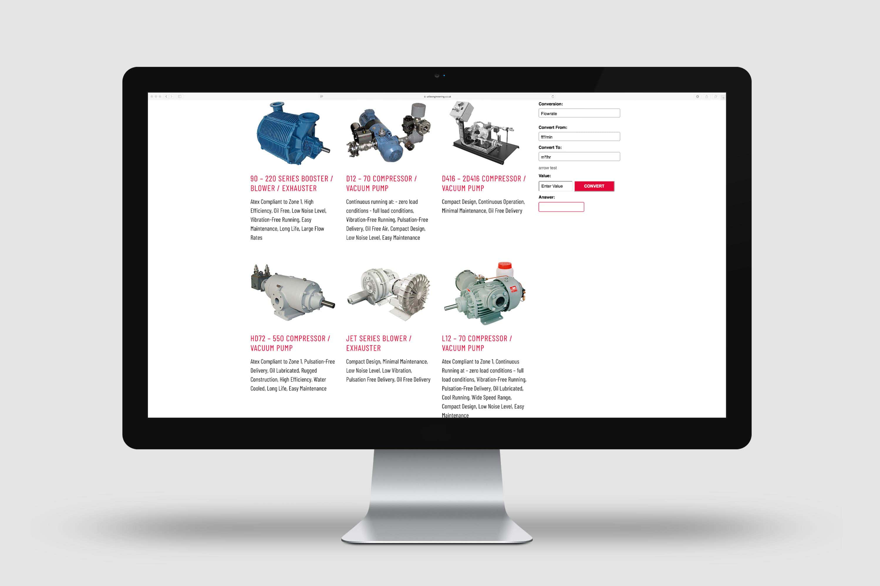 Utile Engineering website